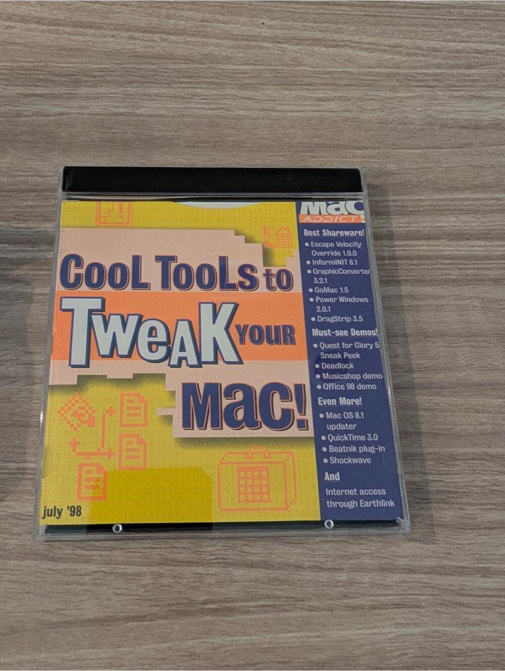 Cool Tools to Tweak Your Mac Software CD - July '98